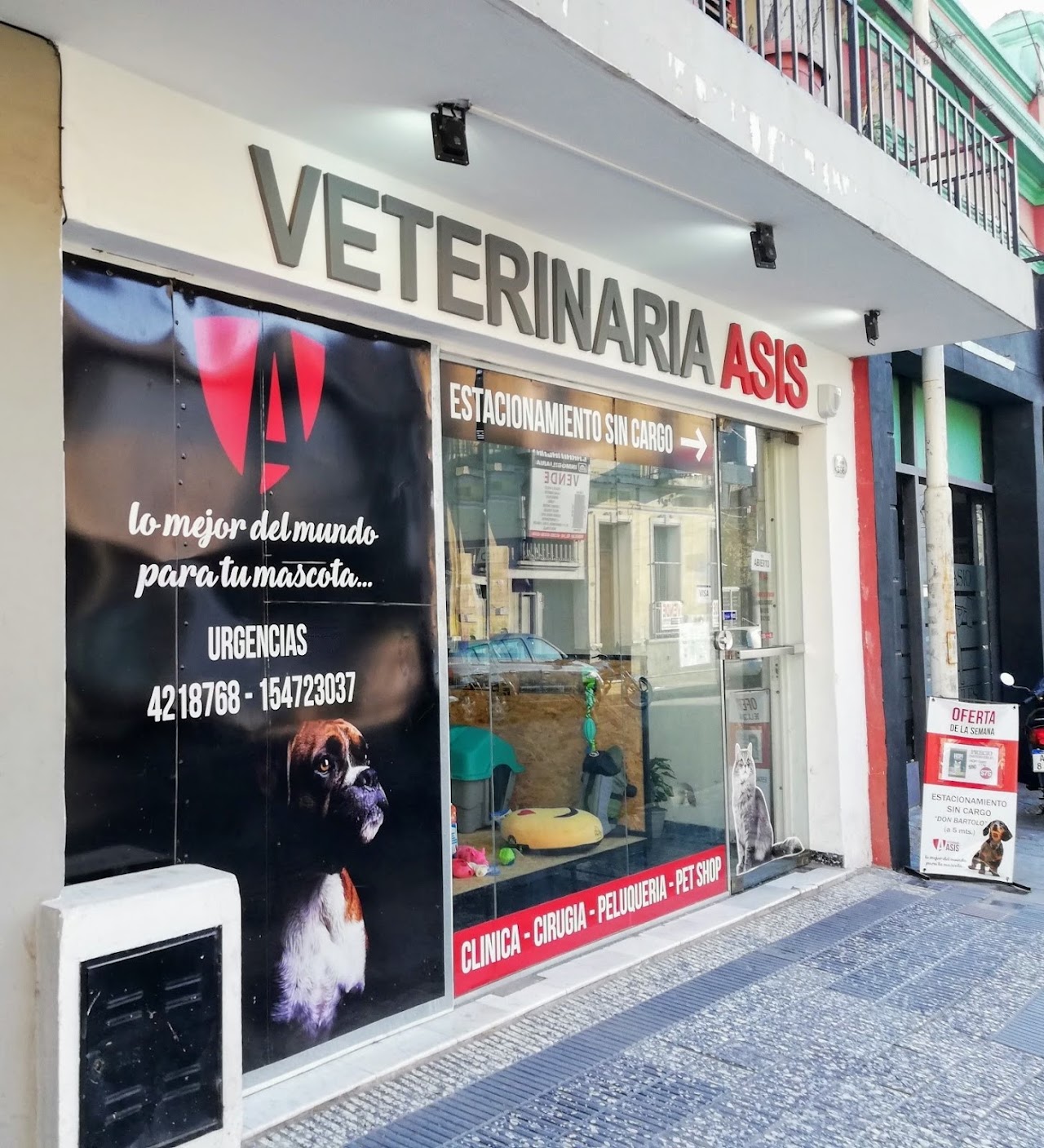 Fachada de Veterinaria Asís en Paraná